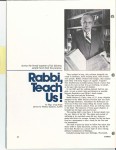 Rabbi, Teach Us!